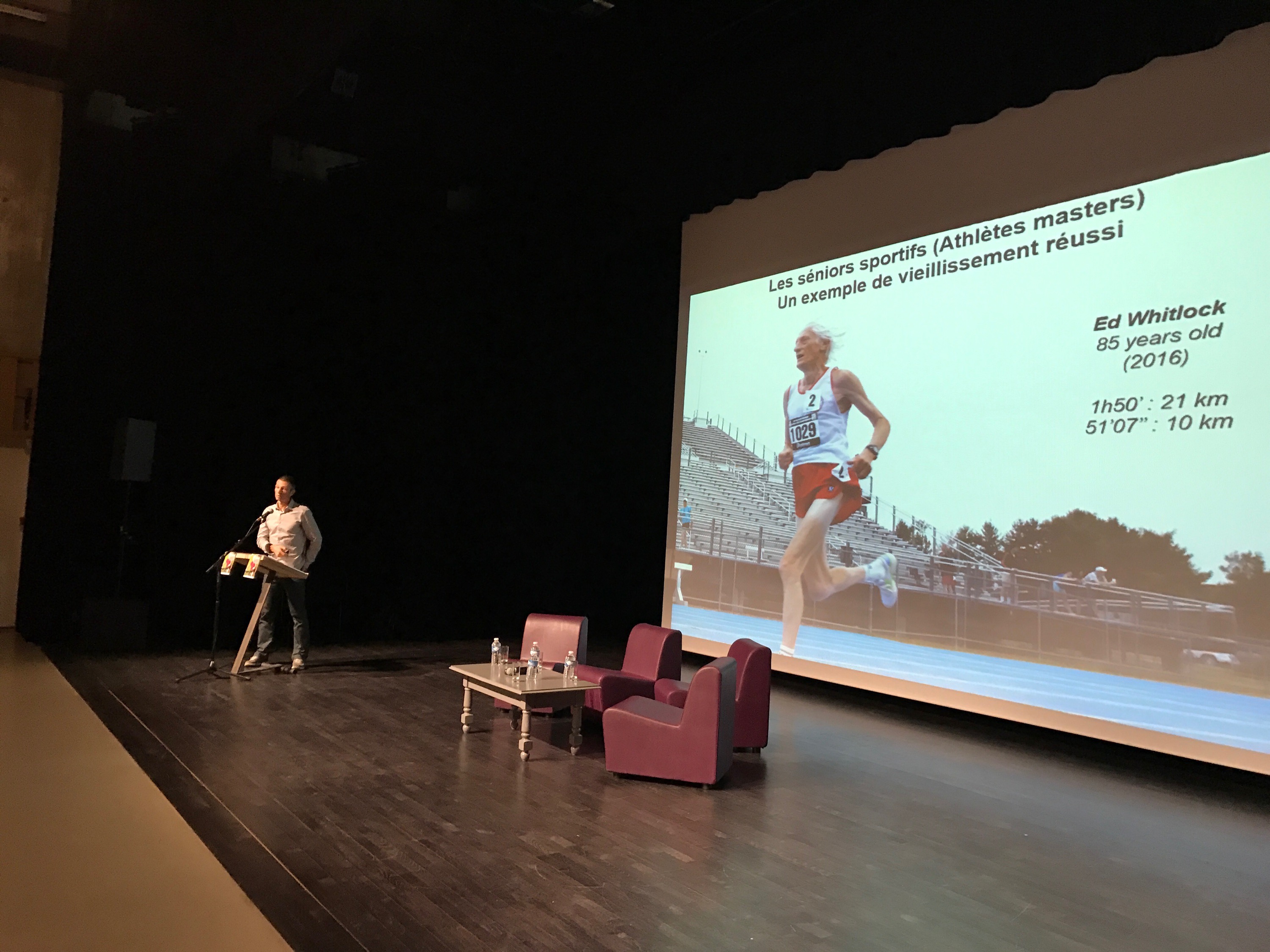 Professeur Romuald Lepers et les performances des sportifs âgés